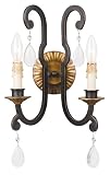 World Imports Lighting 6562-29 Pamplona 2-Light Wall Sconce, Euro Bronze