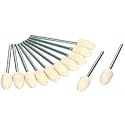 12 Felt Buffs Jewelry Polishing Clean Tools fits Dremel