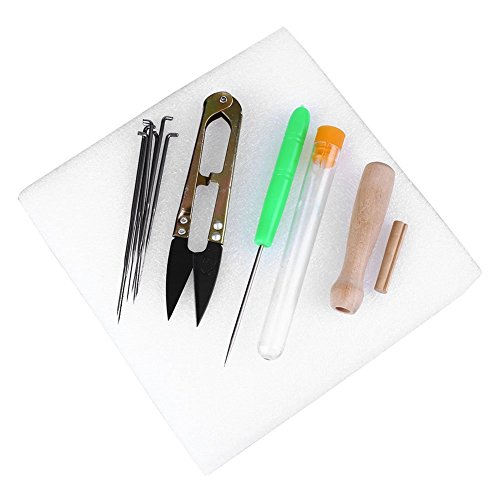 Soledi Needle Felting Kit Wool Felt Tools Mat + Scissors + Needle Craft Kit + Storage Plastic Box