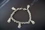 rhinestone glove charm bracelet (mini rhinestone gloves)