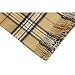 Tan/Camel Color Plaid Tartan Designer Inspired 100% Cashmere Wool Scarf Made in Scotland