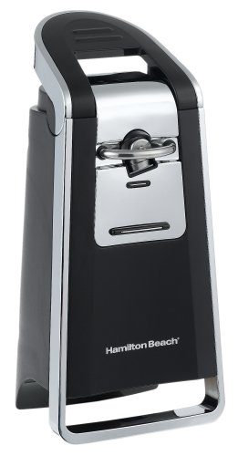 Hamilton Beach 76606 Pop-Top Electric Can Opener, Black and Chrome