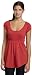 Licorice Junior's Scoopneck T-Shirt,American Rose,Large