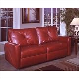 Kathy Ireland Home by Omnia Furniture Leather Bahama Reclining 2 Seat Sofa and Recliner