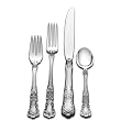 Gorham Buttercup 4-Piece Sterling Silver Flatware Dinner Set, Service for 1