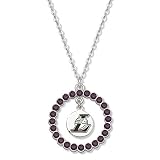 NBA Los Angeles Lakers Necklace W/ Purple Crystal Wreath
