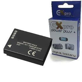 Ex-Pro High Power DMW-BCG10E, DMWBCG10E, BCG10E, DMW BCG10E - 2 Year Warranty Replacement Lithium Li-on Digital Camera Battery for Panasonic Lumix :- Lumix DMC-TZ6, DMCTZ6, DMC-TZ7, DMCTZ7, DMC-TZ8, DMCTZ8, DMC-TZ9, DMCTZ9, DMC-TZ10, DMCTZ10, DMC-TZ18, DMCTZ18, DMC-TZ20, DMCTZ20, DMC-TZ65, DMC-ZR1, DMCZR1, DMC-ZR3, DMCZR3, DMC-ZS1, DMCZS1, DMC-ZS3, DMCZS3, DMC-ZS5, DMCZS5, DMC-ZS6, DMCZS6, DMC-ZS7, DMCZS7, DMC-ZX1, DMCZX1, DMC-ZX3, DMCZX3 (Firmware updated version - V1.1, 1.2, 1.3, 1.4) ID Secured (NEW VERSION)