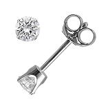 1 4 Carat (ctw) Solitaire Stud Diamond Earrings in 14K White Gold