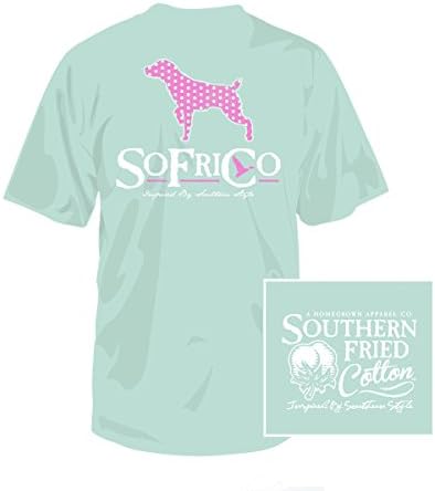 Southern Fried Cotton Youth Polka Pointer SS T-shirt-island reef-small