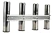 4 Fishing Rod Rack, Mirror Finish Stainless Steel 316, Stainless 4 Rod Rack