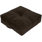 Greendale Home Fashions 20-Inch Square Floor Pillow Omaha/Amigo fabric, Bitter