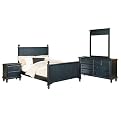 Black Sand Through Nantucket 4 Pc Bedroom Set