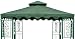 DC America GOT660-GG, 10-Foot by 10-Foot Gazebo Replacement Top, 2-Tier, Green with Green Trim