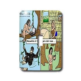 Rich Diesslins Funny Relationships Cartoons - Tarzan In Swingers Chatroom - Light Switch Covers - single toggle switch