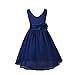 FEESHOW Girls Kids Flower Chiffon Bridesmaid Wedding Pageant Dance Party Dress