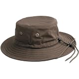 Sloggers 4471DB Mens Classic Cotton Hat, Dark Brown