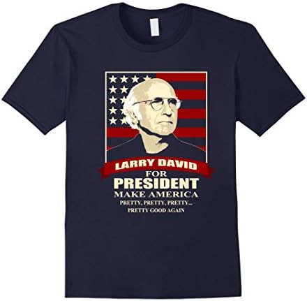Men's Larry David for President Large Navy
