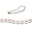 Single Strand 7-7.5 Inches 7-8mm White Freshwater Cultured Pearl Bracelet