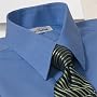 Non-Iron Broadcloth Traditional Straight Collar Dress Shirt