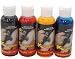 4 2 OUNCE AIRBRUSH TATTOO INK KIT 2-Oz, BLACK, RED, BLUE, YELLOW