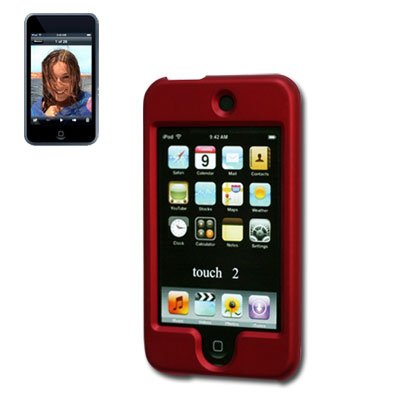 External hard drive:New Fashionable Perfect Fit Hard Protector Skin Cover Cell Phone Case with Screen Protector for Apple iPod Touch 8 GB (3rd Generation) - Red