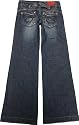 RED PEPPER 7084 Size 27 Women's Wid Leg Jeans Embroidery Embroidered Distressed