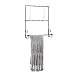 Metal Wall Display with 10 Hooks and Towel Bar