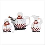 CHEF TEAPOT/CREAMER/SUGAR SET