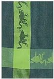 Waffle Weave 100% Cotton Three Color Frog Dishtowel 18" X 28" Set / 6