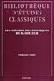 Les Theories Hellenistiques de la Douleur (Bibliotheque d'Etudes Classiques)