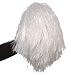 Pompon mit Haltegriff in weiß weiss
