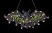 32" Trick Or Treat Hanging Bat Halloween Lighted Yard Art 35-Lights #650060