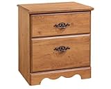 Prairie Collection Night Stand in Country Pine Finish By South Shore Furnit ....