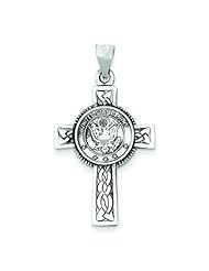 Sterling Silver US Army Cross Charm Pendant Jewelry