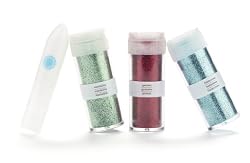 Martha Stewart Crafts Glitter and Glue, Fine Brights, 3-Pack