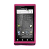 GTMax Hot Pink Durable Rubber Hard Snap On Crystal Cover Case for Verizon M ....