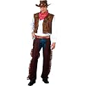 Western Cowboy Rodeo Mens Fancy Dress Costume Large