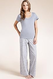 Pure Cotton Short Sleeve Stripe Pyjamas