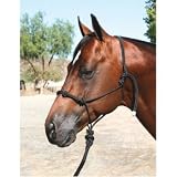 Professionals Choice Equine Nylon Clinician Halter (15-Feet, Lead Black)