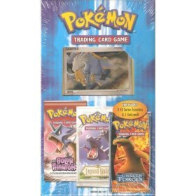 Pokemon EX Trading Card Game Booster Pack Gift Set - 3 EX Series Boosters & 1 Foil Card (Tauros)