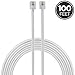 Power Gear Telephone Line Cord, 100 Feet, Phone Cord, Modular Jack Ends, Works for Phone, Modem or Fax Machine, for Use in Home or Office, White, 27638