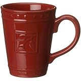 Signature Housewares Sorrento Collection 14-Ounce Mug, Ruby Antiqued Finish