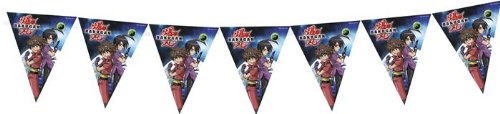 Bakugan Theme Plastic Pennant Banner 12 Feet Long