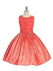 Girls Floral Print Sleeveless Nylon/Polyester/Taffeta Flower-Girl Dress 