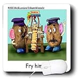 Londons Times Health and Vanity Trends Cartoons - Mr Potato Head Executioner - Mouse Pads