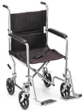 NOVA 307 Steel Transport Chair, 17, Chrome