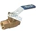 NIBCO NL95H06 Cast Bronze Ball Valve, Stainless Steel Trim, Two-Piece, Lever Handle, 1/2" Female NPT Thread (FIPT)