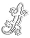 Tropi-Cals - Gecko Chrome Emblem Decal