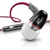 JBuds J5M Earbuds-Style Metal Headphones with Microphone for iPhone, iPad, Tablet, Android (Sneaker Head)