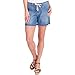 Supplies by Unionbay Ladies' Drawstring Casual Short, Brenda (10, Medium Blue)